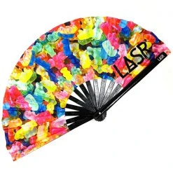 LASR Sugar High Gummy Bear UV Reactive Rave Fan