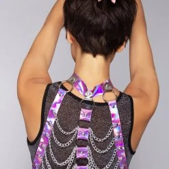 LASR Accessories Babe To The Bone Choker Body Harness