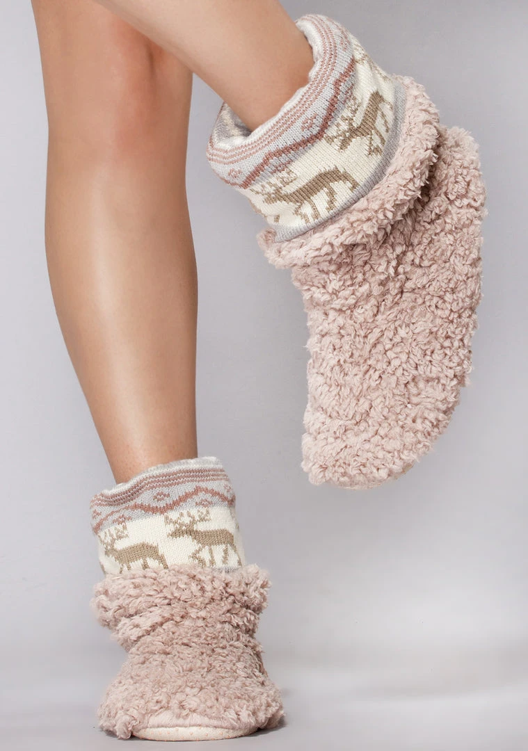 LA Style Rush Dashing Through Bootie Slippers Shoes