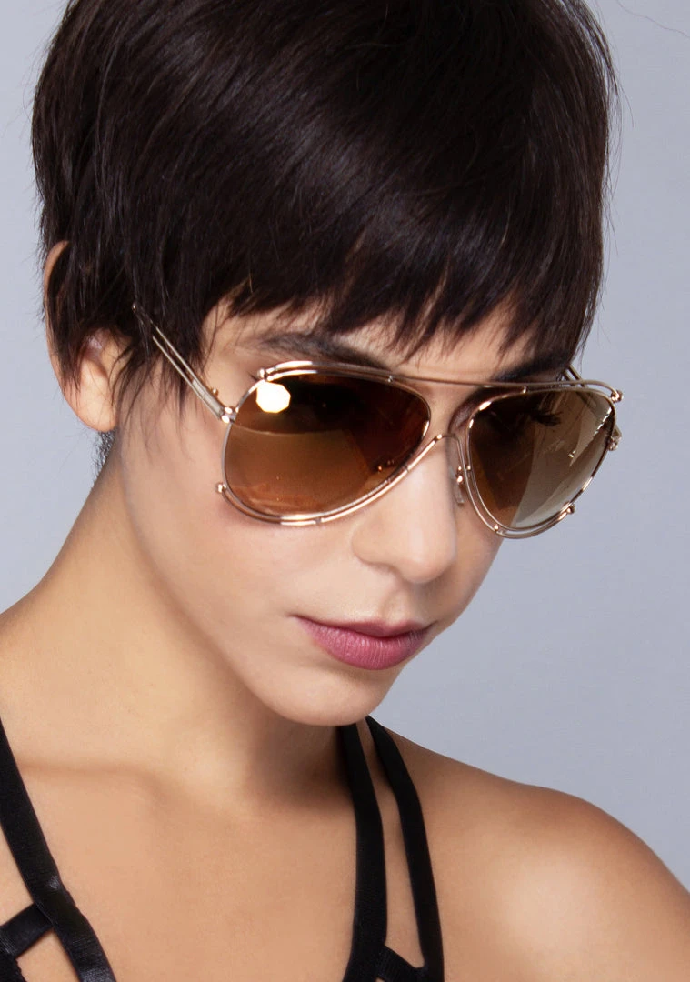 LASR Fly High Aviator Sunglasses