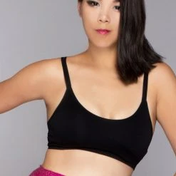 LA Style Rush On The Fence Bra Top In Black