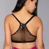 LA Style Rush On The Fence Bra Top In Black