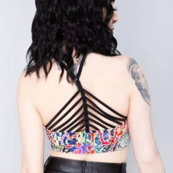LA Style Rush Bite Me Halter Bra Top