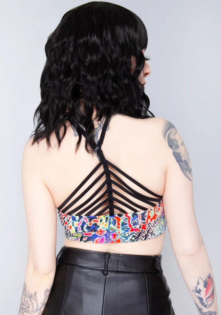 LA Style Rush Bite Me Halter Bra Top