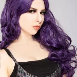 Leg Avenue Accessories Mermaid Wave Long Wig In Purple