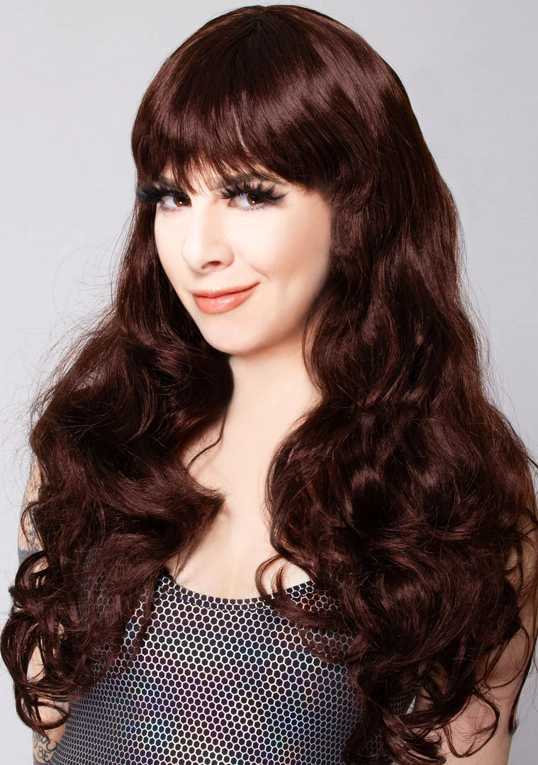 Leg Avenue Accessories Bangin' Betty Long Wavy Bang Wig