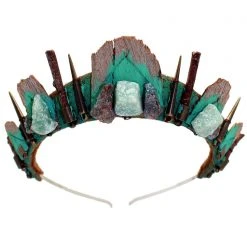 Loschy Accessories Mermaid Eucalyptus Crown In Green