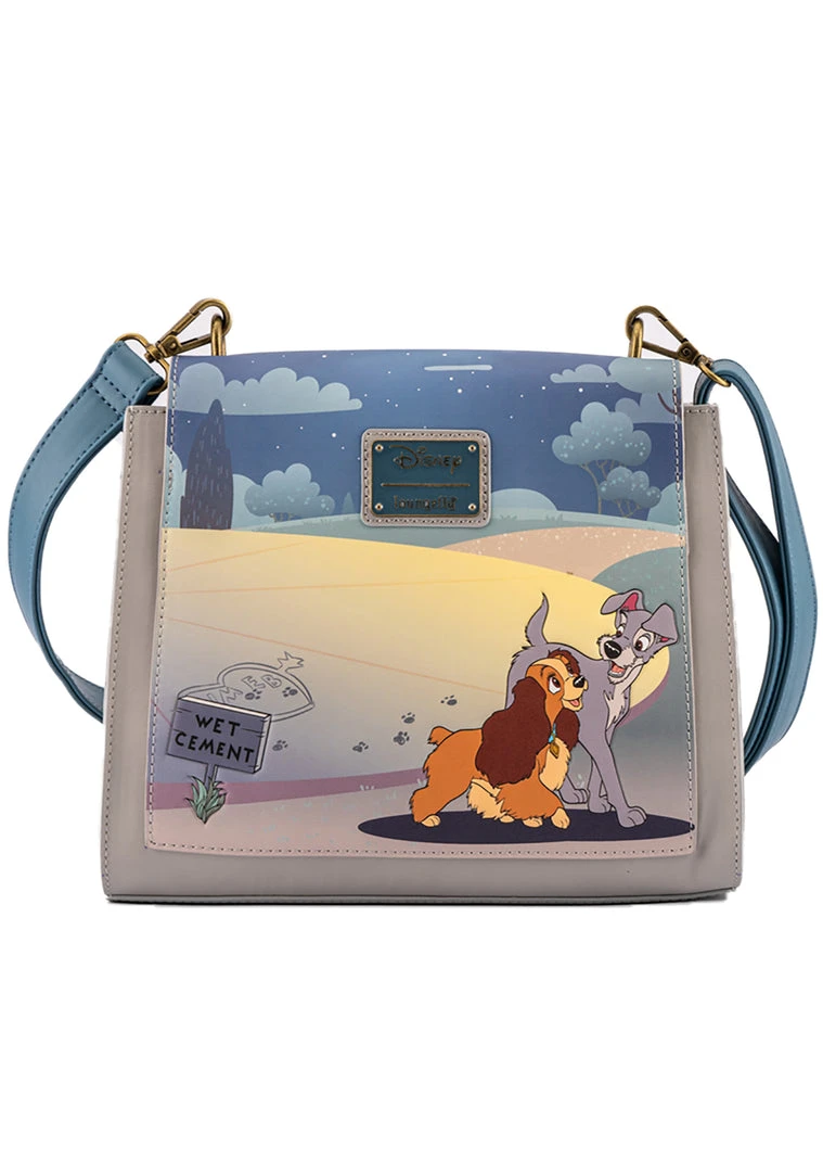 Loungefly X Disney Lady And The Tramp Wet Cement Crossbody Bag Mad World
