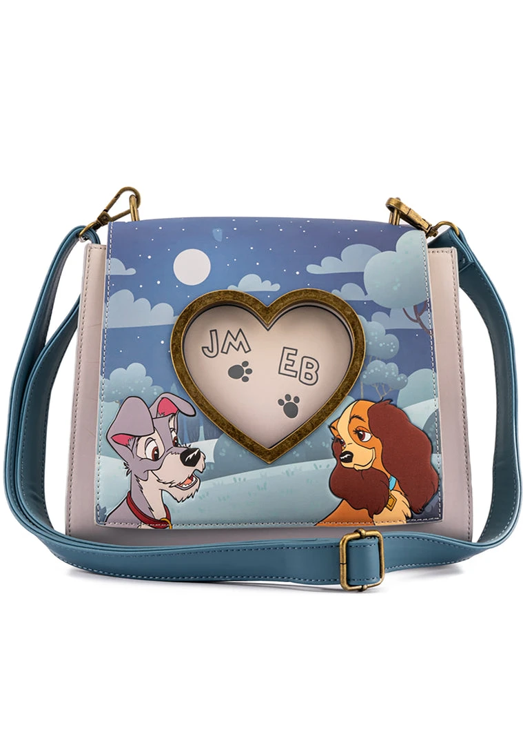 Loungefly X Disney Lady And The Tramp Wet Cement Crossbody Bag Mad World