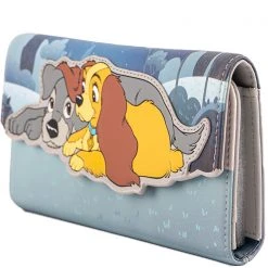 Loungefly Tea Room Cinema X Disney Lady And The Tramp Wet Cement Flap Wallet