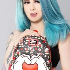 Loungefly Tea Room Cinema X Disney Mickey & Minnie Mouse Valentines Mini Backpack