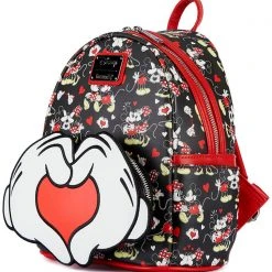 Loungefly Tea Room Cinema X Disney Mickey & Minnie Mouse Valentines Mini Backpack