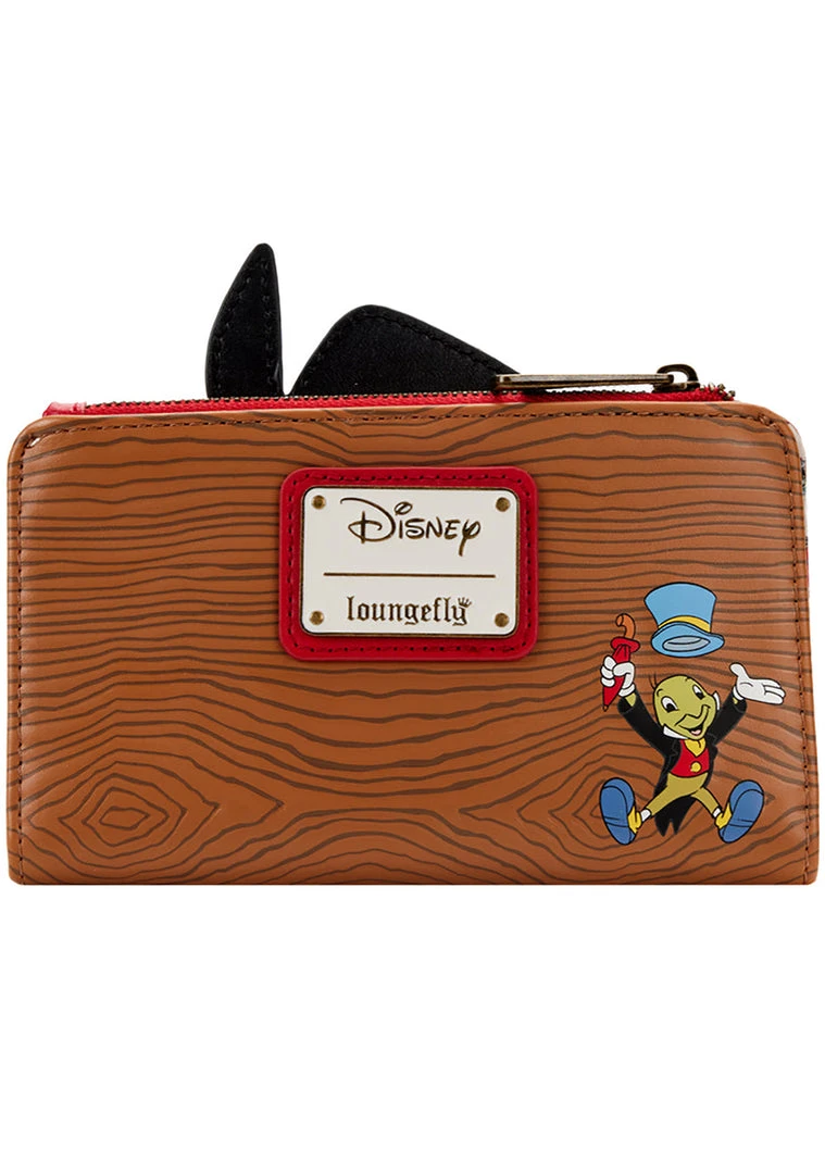 Loungefly X Disney Pinocchio Peeking Flap Wallet New