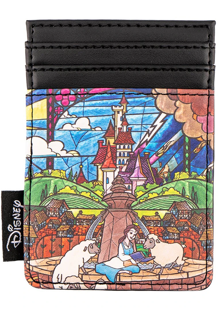 Loungefly X Disney Princess Castle Series Belle Cardholder Tea Room Cinema