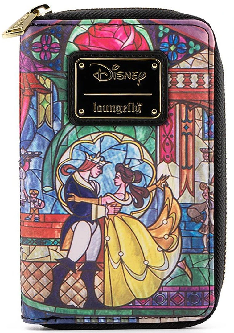 Loungefly X Disney Beauty & The Beast Belle Castle Series Zip Around Wallet