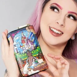 Loungefly X Disney Beauty & The Beast Belle Castle Series Zip Around Wallet