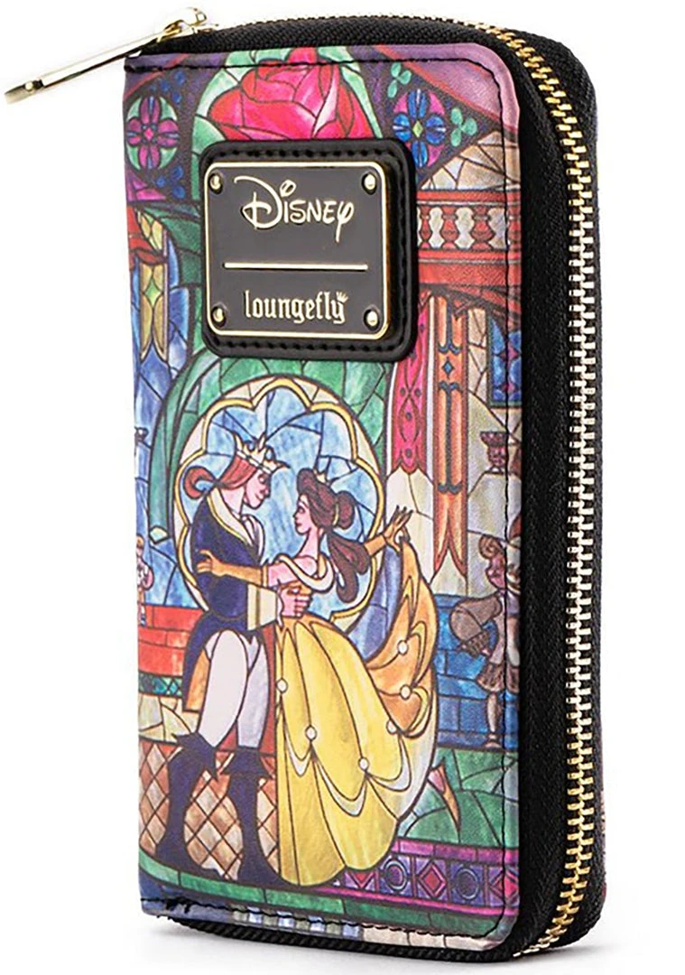 Loungefly X Disney Beauty & The Beast Belle Castle Series Zip Around Wallet