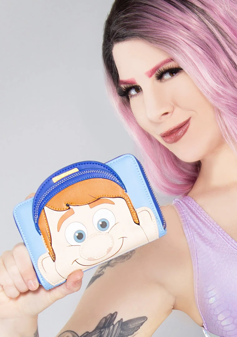 Loungefly X Disney Wreck-It Ralph Fix-It Felix Zip Around Wallet Tea Room Cinema