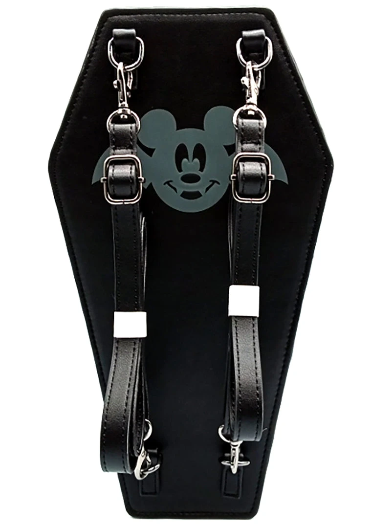 Loungefly X LASR Exclusive Disney Count Mickey Coffin Convertible Crossbody Bag