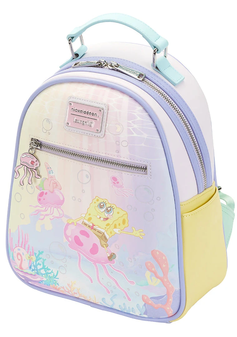 Loungefly X Nickelodeon Spongebob Pastel Jellyfishing Mini Backpack New