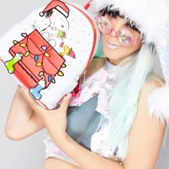 Loungefly The Great Fantastic X Peanuts Snoopy & Woodstock Gift Giving Mini Backpack