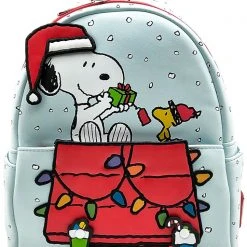 Loungefly The Great Fantastic X Peanuts Snoopy & Woodstock Gift Giving Mini Backpack