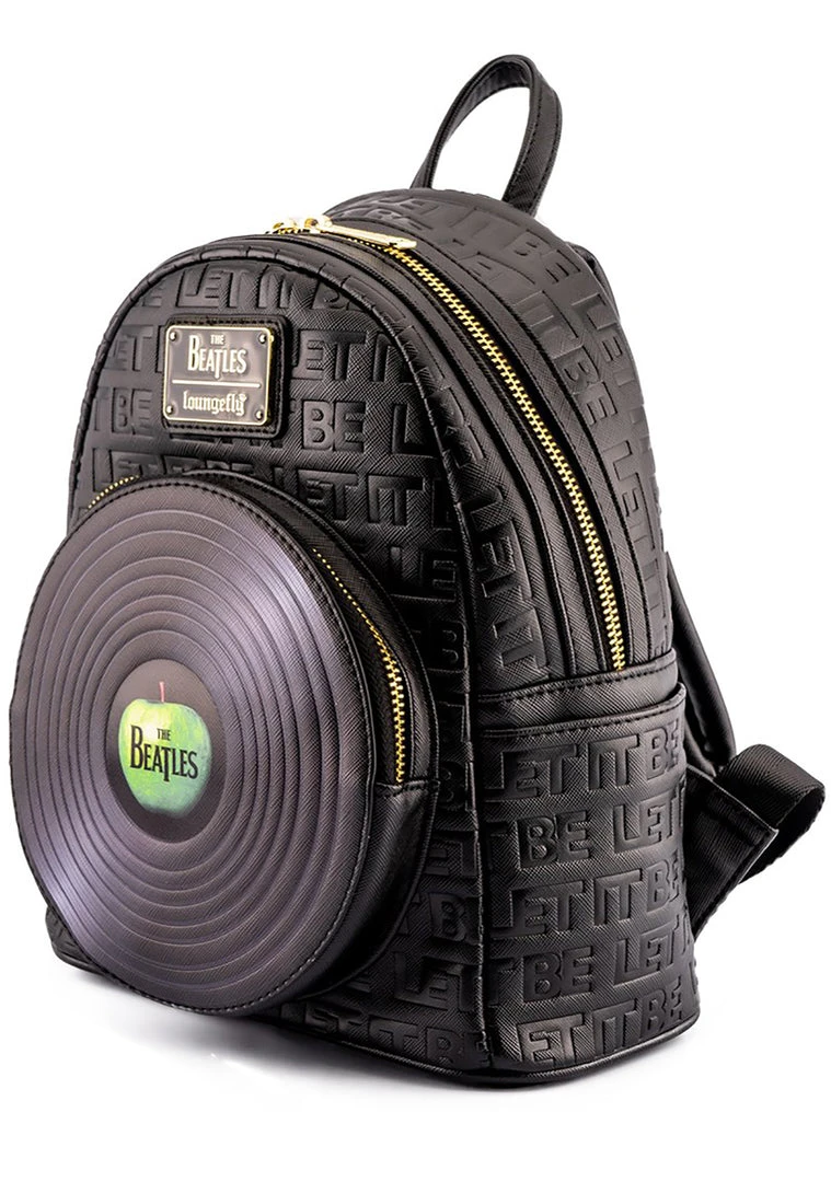 Loungefly X The Beatles Let It Be Vinyl Record Mini Backpack World Tour