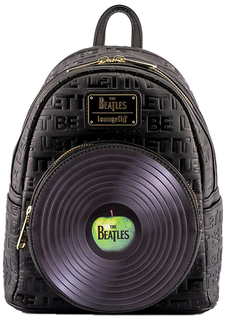 Loungefly X The Beatles Let It Be Vinyl Record Mini Backpack World Tour