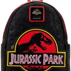 Loungefly X Universal Jurassic Park Logo Mini Backpack New