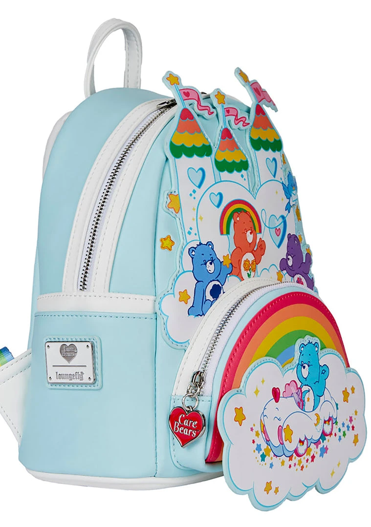 Loungefly X Care Bears 40th Anniversary Care A Lot Mini Backpack New