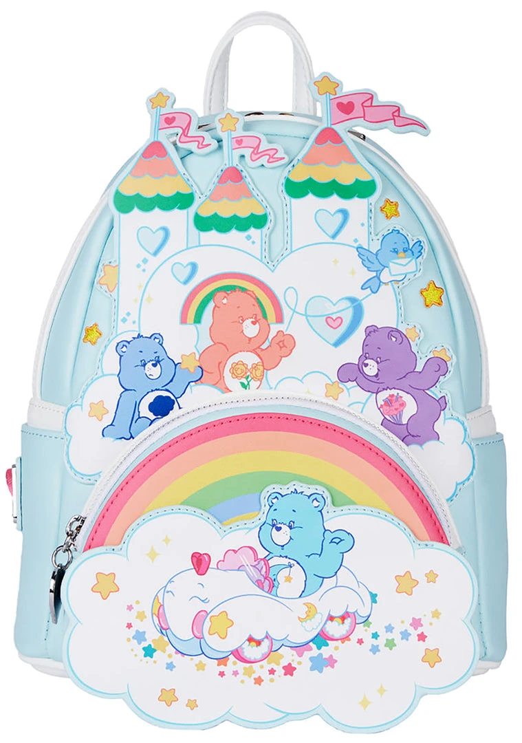 Loungefly X Care Bears 40th Anniversary Care A Lot Mini Backpack New