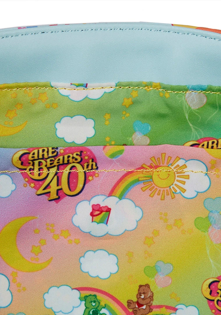 Loungefly New X Care Bears 40th Anniversary Care A Lot Satchel Crossbody Bag