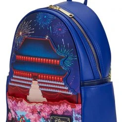 Loungefly X Disney Mulan Castle Light Up Mini Backpack New