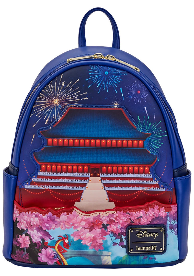 Loungefly X Disney Mulan Castle Light Up Mini Backpack New