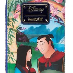 Loungefly X Disney Mulan Castle Zip Around Wallet New