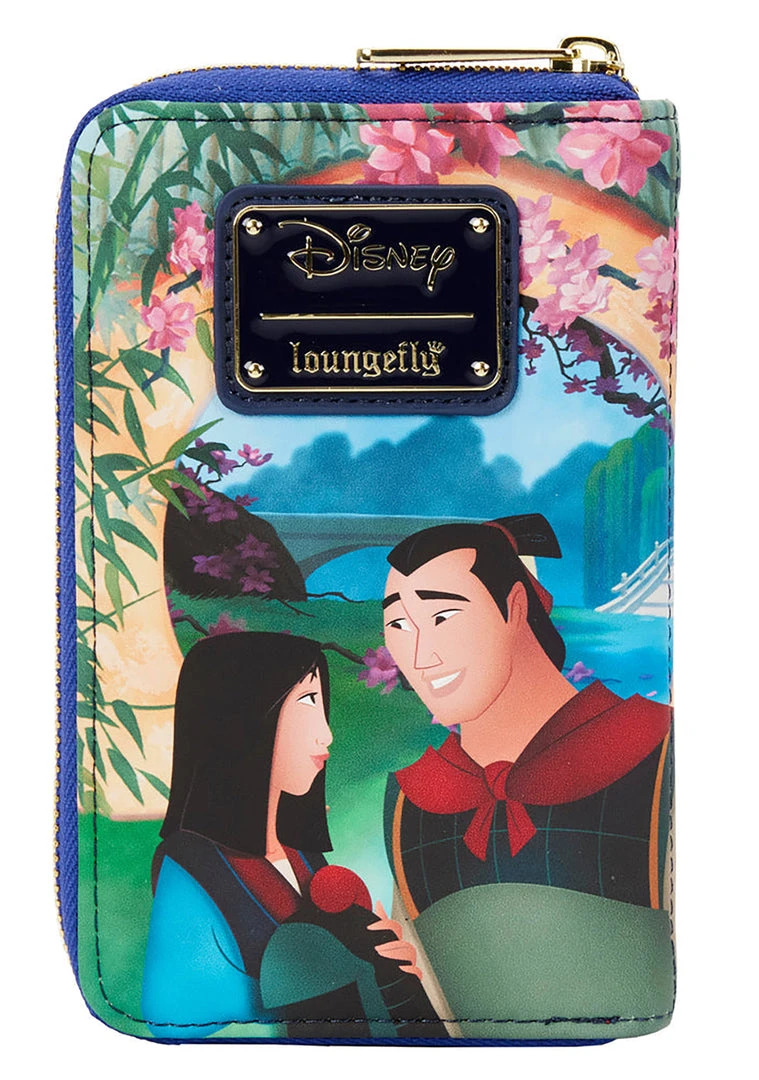 Loungefly X Disney Mulan Castle Zip Around Wallet New