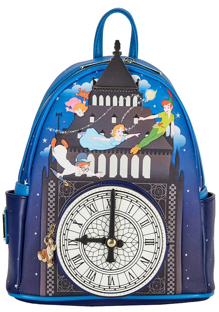 Loungefly X Disney Peter Pan Glow Clock Mini Backpack