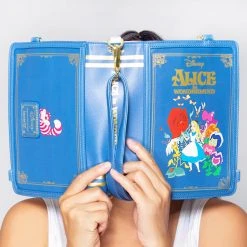 Loungefly X Disney Alice In Wonderland Book Convertible Crossbody Bag New