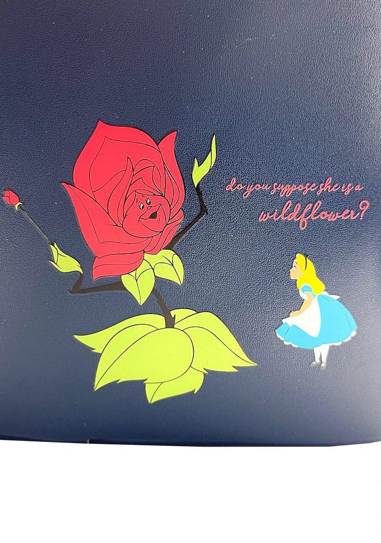 Loungefly X LASR Exclusive Disney Alice In Wonderland Golden Afternoon AOP Mini Backpack