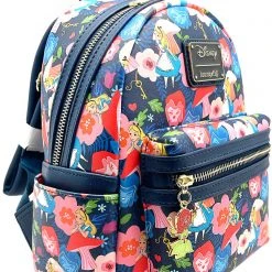 Loungefly X LASR Exclusive Disney Alice In Wonderland Golden Afternoon AOP Mini Backpack