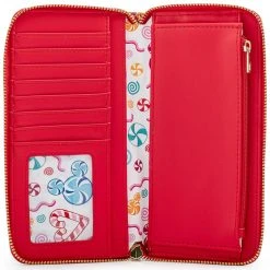 Loungefly X Disney Mickey Minnie Gingerbread AOP Zip Around Wallet Bags