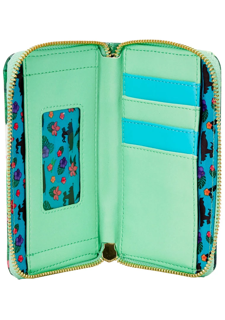 Loungefly X Disney Jungle Book Bare Necessities Zip Around Wallet New
