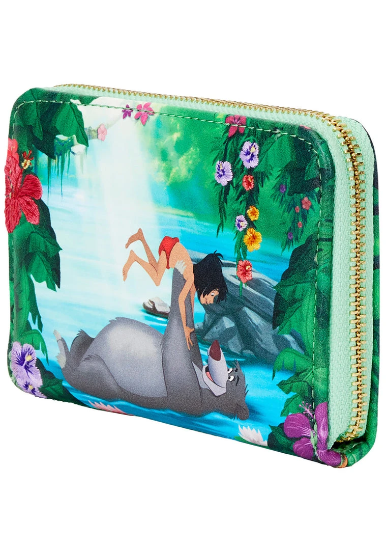 Loungefly X Disney Jungle Book Bare Necessities Zip Around Wallet New