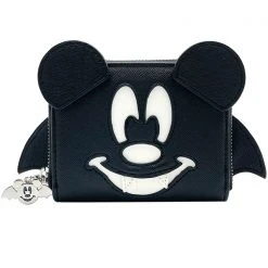 Loungefly New X LASR Exclusive Disney Mickey Bat Zip Wallet