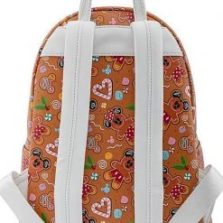 Loungefly X Disney Mickey Minnie Gingerbread AOP Mini Backpack With Ears The Great Fantastic