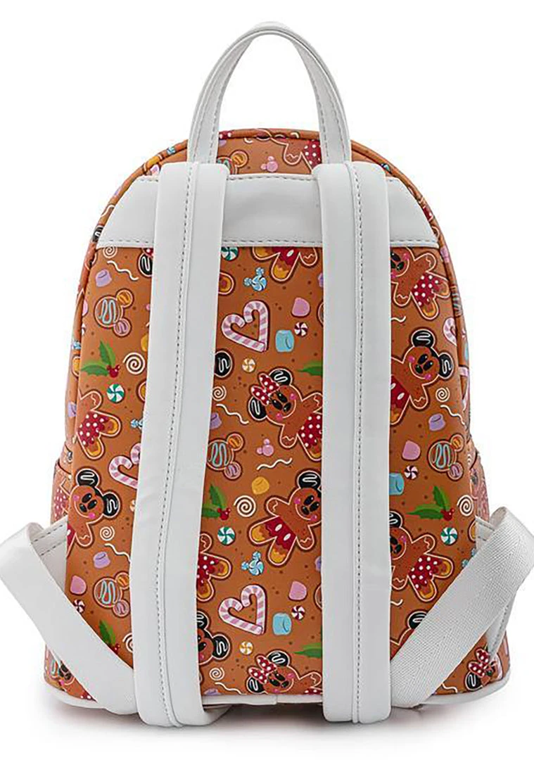 Loungefly X Disney Mickey Minnie Gingerbread AOP Mini Backpack With Ears The Great Fantastic