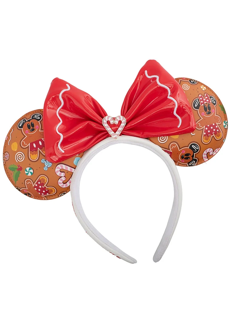 Loungefly X Disney Mickey Minnie Gingerbread AOP Mini Backpack With Ears The Great Fantastic