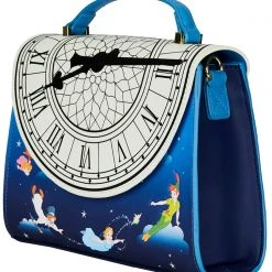 Loungefly X Disney Peter Pan Glow Clock Crossbody Bag New