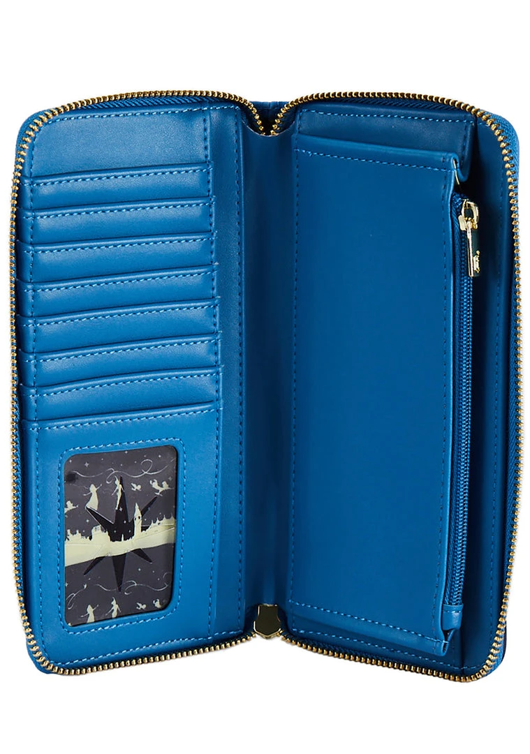 Loungefly X Disney Peter Pan Glow Clock Wallet New