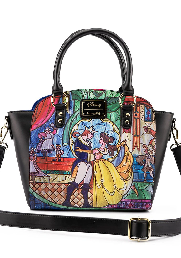 Loungefly Tea Room Cinema X Disney Princess Castle Series Belle Crossbody Bag